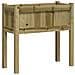 Fioriera Giardino Con Gambe 70x31x70 Cm Legno Pino Impregnato - Foto miniatura 2