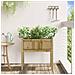 Fioriera Giardino Con Gambe 70x31x70 Cm Legno Pino Impregnato - Foto miniatura 3