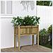Fioriera Giardino Con Gambe 70x31x70 Cm Legno Pino Impregnato - Foto miniatura 1