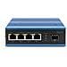 Switch PoE di rete Gigabit Ethernet a 4 porte, industriale, non gestito, 1 collegamento SFP - Foto miniatura 4