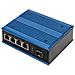 Switch PoE di rete Gigabit Ethernet a 4 porte, industriale, non gestito, 1 collegamento SFP - Foto miniatura 1