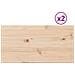 Piani Tavolo 2 Pz 70x35x2,5 Cm Rettangolare Legno Massello Pino - Foto miniatura 2