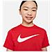 T-Shirt Youth Swoosh Cw6941-657 Bambino Taglia S Colore Rosso - Foto miniatura 3
