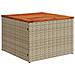 Set Divano da Giardino 8 pz con Cuscini Beige Misto Polyrattan - Foto miniatura 6