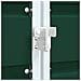 Copribidone con Ruote Bidone Singolo Verde 72x81x115cm Acciaio - Foto miniatura 9