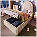 Letto Contenitore Letto Imbottito Per Bambini 90 X 190 Cm, Letto Singolo Con Motivo Cosmico, Beige,pu - Foto miniatura 1