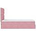 Struttura Letto Pouf con Materassi Rosa 80x200 cm Velluto - Foto miniatura 9