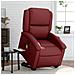 Poltrona Alzapersone Massaggi Reclinabile Rosso Vino Similpelle - Foto miniatura 2