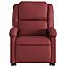 Poltrona Alzapersone Massaggi Reclinabile Rosso Vino Similpelle - Foto miniatura 9
