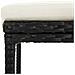 Set Bar da Giardino 7 pz Nero in Legno Acacia e Polyrattan - Foto miniatura 9