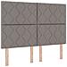 Letto con Box Spring con Materasso e Panca Tortora 160x200 cm Tessuto - Foto miniatura 8
