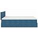 Struttura Letto Pouf con Materasso 140x190 cm in Velluto - Foto miniatura 8
