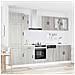 Set Mobili da Cucina 8 pz Kalmar Grigio Sonoma in Truciolato - Foto miniatura 3