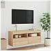 Mobile Tv A Parete Con Luci Led Rovere Sonoma 100x30x40 Cm - Foto miniatura 4