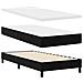 Letto Box Spring con Materasso Nero 100x200 cm in Velluto Nero - Foto miniatura 1