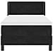 Letto Box Spring con Materasso Nero 100x200 cm in Velluto Nero - Foto miniatura 8