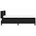 Letto Box Spring con Materasso Nero 100x200 cm in Velluto Nero - Foto miniatura 9