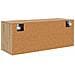 Mobile per scarpe con porta rovere artigianale 100 x 35 x 38 cm - Foto miniatura 8