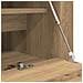 Mobile per scarpe con porta rovere artigianale 100 x 35 x 38 cm - Foto miniatura 9