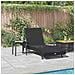 Lettino da sole con tavolo 2 pcs Nero 40 x 40 x 40.5 cm - Foto miniatura 4
