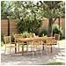 Set da Pranzo per Giardino 7 pcs Beige Poly Rattan - Foto miniatura 2