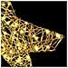 Stella 3D con 50 LED Bianco caldo 55 x 52.5 x 9 cm Rattan - Foto miniatura 5