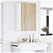 Armadio pensile Riga Quercia Sonoma e Bianca 50 x 31 x 80 cm - Foto miniatura 4