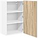 Armadio pensile Riga Quercia Sonoma e Bianca 50 x 31 x 80 cm - Foto miniatura 5