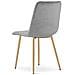 JEWA Sedia in velluto - Elegante grigio chiaro per soggiorno, cucina x4 - Foto miniatura 6