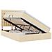 Letto con contenitore e materasso Crema 140 x 190 cm Poliestere - Foto miniatura 1