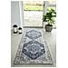 Passatoia Havana Blu In Chenille 100% Poliestere 80x200 Cm - Foto miniatura 2