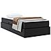Letto con contenitore e materasso 2 pcs Nero Pelle - Foto miniatura 3