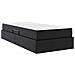 Letto con contenitore e materasso 2 pcs Nero Pelle - Foto miniatura 5