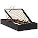 Letto con contenitore e materasso 2 pcs Nero Pelle - Foto miniatura 6