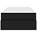 Letto con contenitore e materasso 2 pcs Nero Pelle - Foto miniatura 7