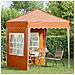 Tenda per feste a pop-up 195 x 195 x 245 cm Arancione - Foto miniatura 3
