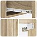 Tavolino da Parete Laterale Rovere Sonoma 87,5 x 34,5 x 17 cm - Foto miniatura 7