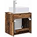 Mobile Lavabo da Parete Legno antico 49,5 x 41 x 63 cm - Foto miniatura 4
