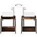 Mobile Lavabo da Parete Legno antico 49,5 x 41 x 63 cm - Foto miniatura 7