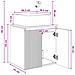 Mobile Lavabo da Parete Legno antico 49,5 x 41 x 63 cm - Foto miniatura 8
