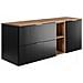 Mobile sottolavabo da 120 cm, Rovere scanalato, con piano e ripiano, FLOW - Foto miniatura 4