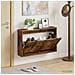 Mobiletto per Scarpe da Muro ARNHEM 71 x 17 x 43 cm Rovere Fumo - Foto miniatura 2
