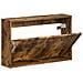 Mobiletto per Scarpe da Muro ARNHEM 71 x 17 x 43 cm Rovere Fumo - Foto miniatura 3