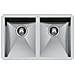 Lavello 785x460 Mm Quadra 2 Vasche Sottotop Inox Spazzolato Cod. 1208 850 - 1208850 - Foto miniatura 1