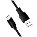 Kabel USB 3.2 Kabel A-Stecker-C-Stecker schwarz 0,5 m - Foto miniatura 3