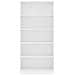Libreria a 5 Ripiani Bianca 80x24x175 cm in Legno Multistrato - Foto miniatura 4
