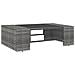 Set Divani Da Giardino 5 Pz In Polyrattan Grigio - Foto miniatura 4