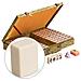 Chinese Mahjong Set Piastrelle Color Avorio Con Custodia In Legno Solo Per Gameplay In Stile Cinese - Foto miniatura 1