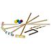 Di Unisex Croquet Gioco 4 Giocatori Adulti E Bambini Set Completo Di Carrier Bag Legno Mallet 75 Cm Naturale Brown Un Formato - Foto miniatura 1