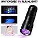 Torcia Uv Con 12 Led 395 Nm Nera - Foto miniatura 4